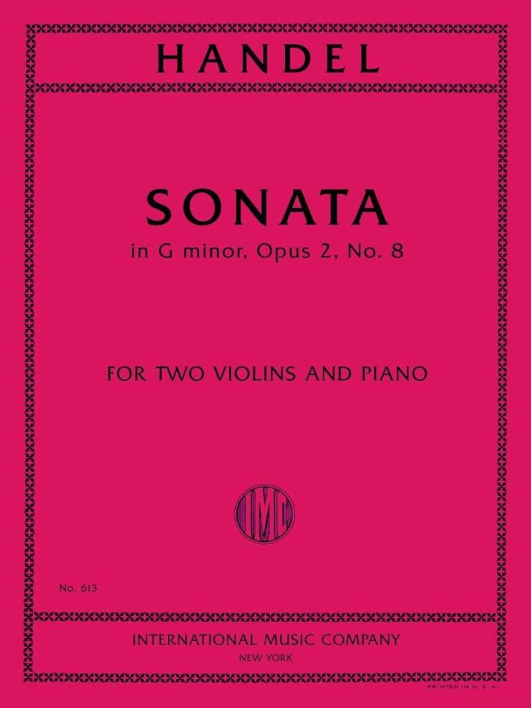 Sonata Sol Min. Op. 2 N. 8